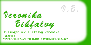 veronika bikfalvy business card